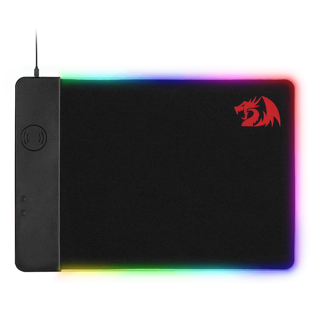 Redragon P025 Qi 10w Fast Wireless Charging RGB Backlit Mouse Pad 