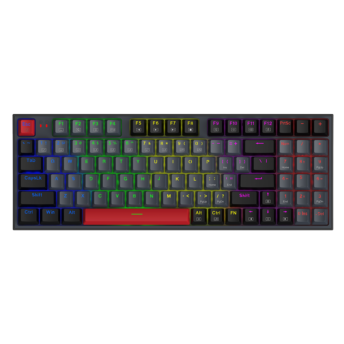 Redragon KITAVA LITE K636GLR-R/ K636LGR-R Wired gaming mechanical keyb ...