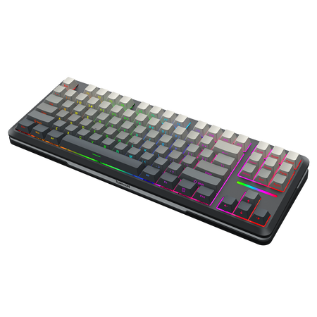 WILDSLASH K734SP-RGB-PRO 3-Mode Connection TKL GASKET Mounted Mechanical Keyboard