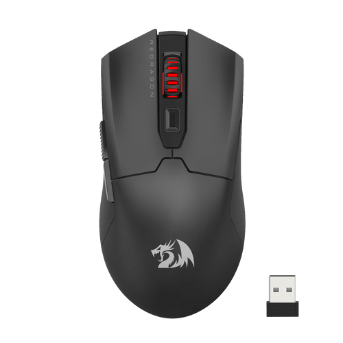  Redragon Gaming Mouse, Wireless Mouse Gaming with 8000 DPI, PC  Gaming Mice with Fire Button, RGB Backlit Programmable Ergonomic Mouse Gamer,  Rechargeable, 70Hrs for Windows, Mac Gamer, Black : Redragon: Video
