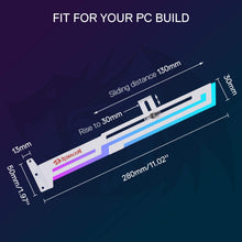 Redragon GCP03 ARGB GPU Support Bracket, 5V 3pin ARGB Graphics Card Holder, Video Card Sag Holder, Adjustable Length and Height Brace Support