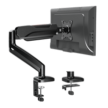 Redragon GMK914 Single Monitor Mount Stand - Gas Spring Adjustable Arms with VESA 75/100mm, 13-32 Inch Screen Compatibility, C Clamp & Grommet Base, Cable Management, 17.6lbs Load Capacity