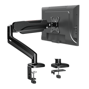 Redragon GMK914 Single Monitor Mount Stand - Gas Spring Adjustable Arms with VESA 75/100mm, 13-32 Inch Screen Compatibility, C Clamp & Grommet Base, Cable Management, 17.6lbs Load Capacity