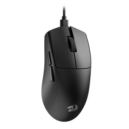 Redragon M724 Wired Gaming Mouse, 42G Ultra-Light 12,400 Max DPI Optical Gaming Mouse with 5 Programmable Buttons, Ergonomic Natural Grip Build, Software Supports DIY Keybinds & DPI