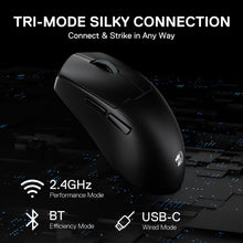 Redragon M918 PRO 3-Mode Wireless Gaming Mouse, 55G Lightweight 26K DPI Gamer Mouse w/Ergonomic Natural Grip Build, Full Programmable Buttons, Software Supports DIY Keybinds & DPI