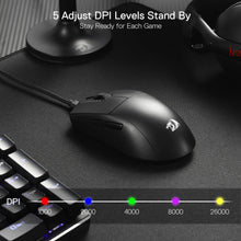 Redragon M996 Wired 8K Gaming Mouse, 42G Ultra-Light 26,000 Max DPI 2.4G Wireless Gaming Mouse w/Ergonomic Natural Grip Build, Full Programmable Buttons, Software Supports DIY Keybinds & DPI