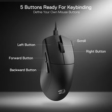 Redragon M996 Wired 8K Gaming Mouse, 42G Ultra-Light 26,000 Max DPI 2.4G Wireless Gaming Mouse w/Ergonomic Natural Grip Build, Full Programmable Buttons, Software Supports DIY Keybinds & DPI