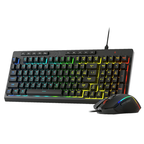 Redragon S141 Gaming Keyboard & Mouse Combo, 98 Keys K515 Wired RGB Membrane Keyboard and 10000 DPI Wired M616 Gaming Mouse Bundle