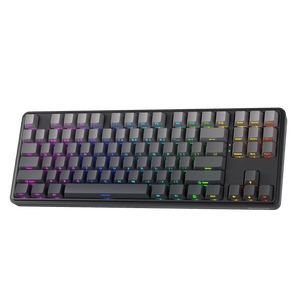 Redragon K707 PRO 80% Wireless Mechanical Gaming Keyboard, Gasket-Mount TKL with Tri-Mode Connectivity (USB-C, Bluetooth 3.0/5.0, 2.4GHz), Custom Mint Mambo Linear Switches, 5-Layer Noise Dampening, Side-Printed Black Gradient PBT Keycaps, RGB Backlit