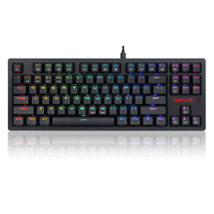 Redragon K598P-KBS-M RGB LED Backlit Mechanical Gaming Keyboard Support PC, laptop, smartphone and tablet device.