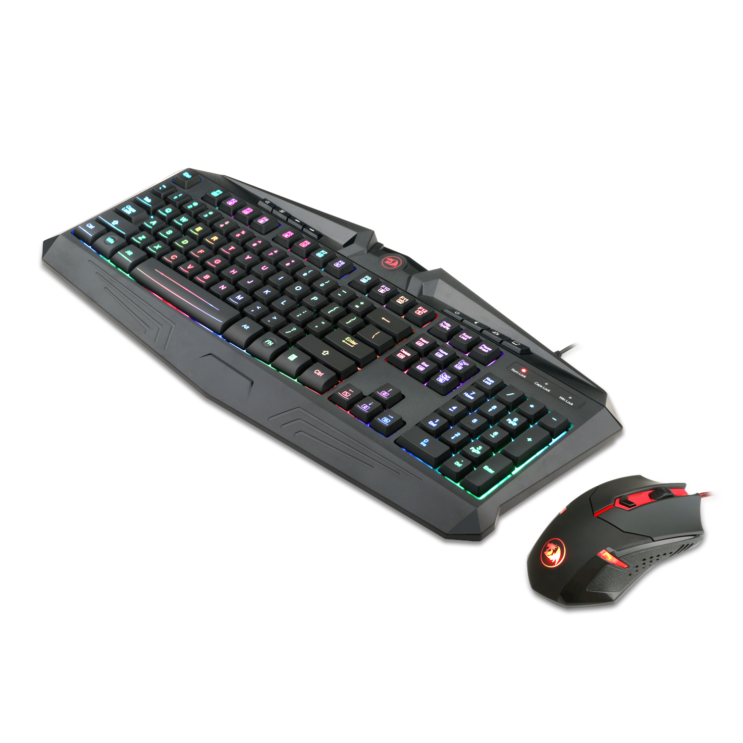 Redragon S101-1 Gaming Keyboard Mouse Combo, RGB LED Backlit 104